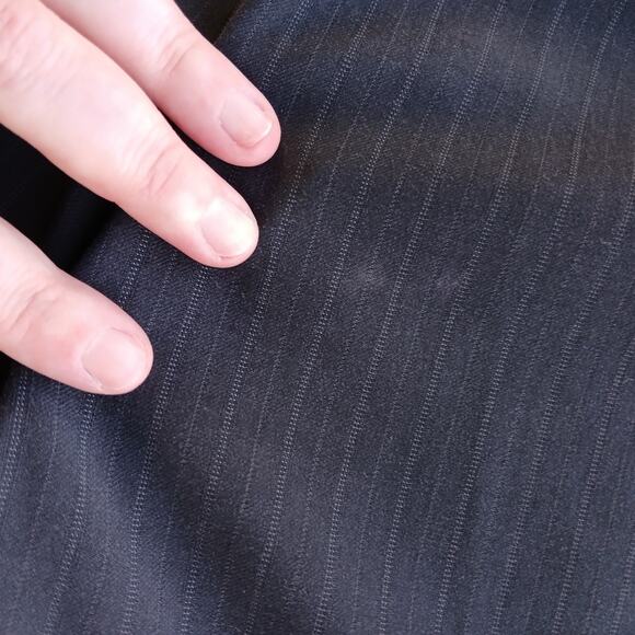 Worthington Modern Fit Pinstripe Slacks size 16 black straight leg real pockets - Picture 5 of 16